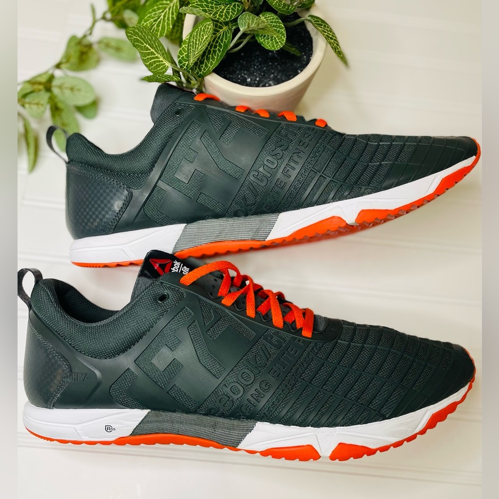 Reebok Dark Grey / Orange Athletic Shoes